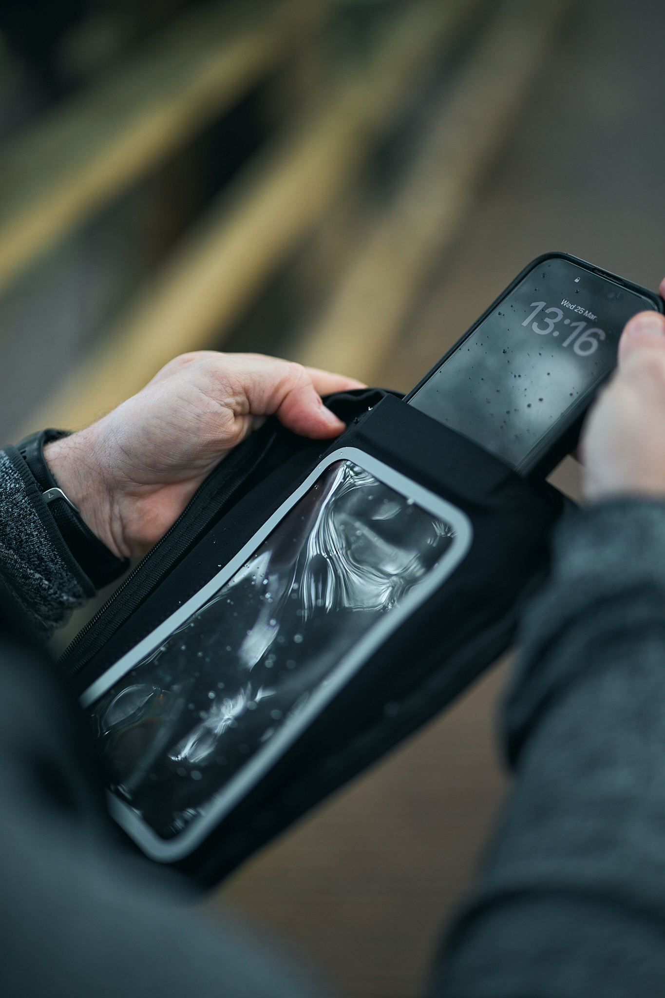 Run Ultra vest front storage with phone access